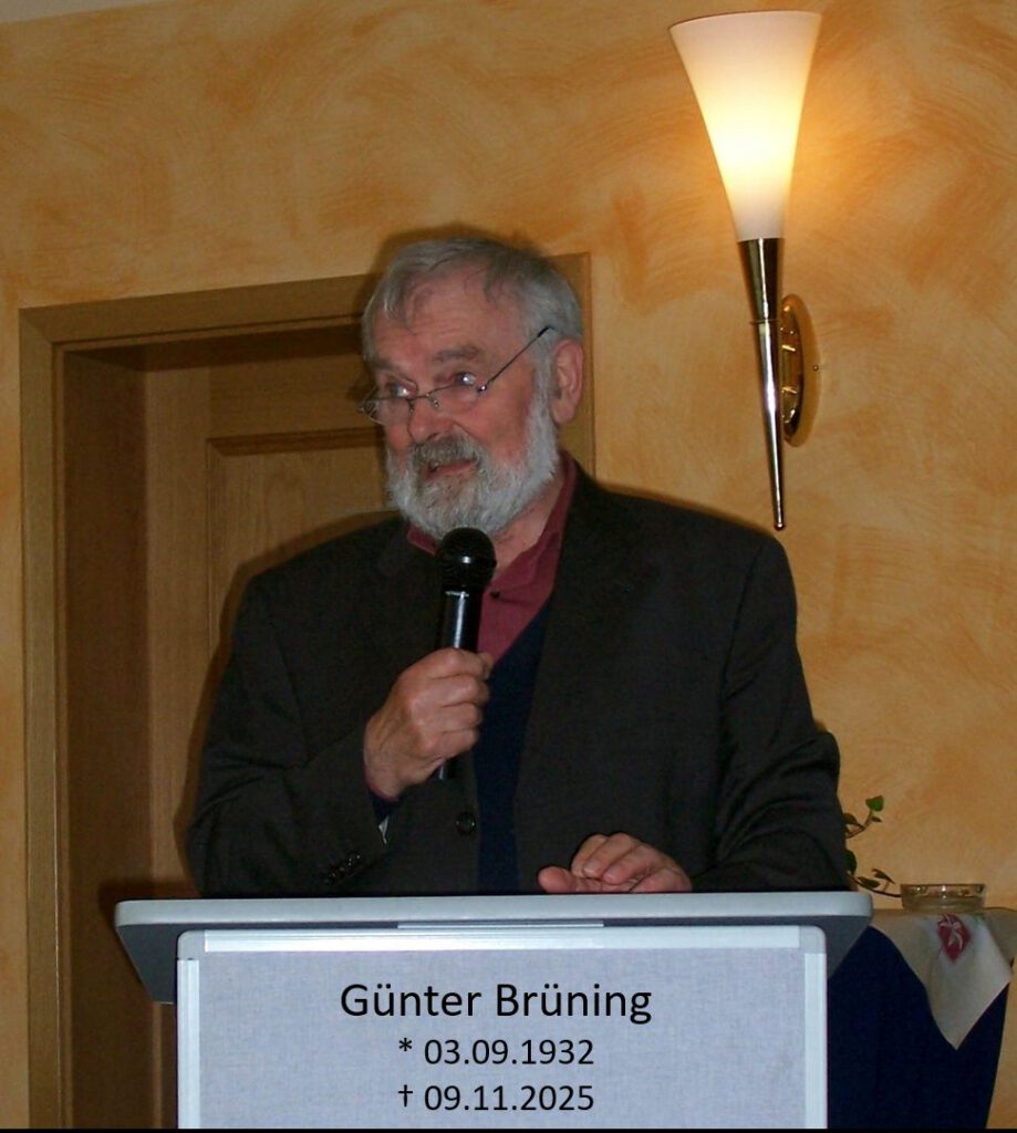 Nachruf auf Günter Brüning den Mitbegründer der AFGN
